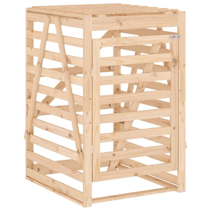 Triple Wheelie Bin Storage Solid Wood Pine Topilko