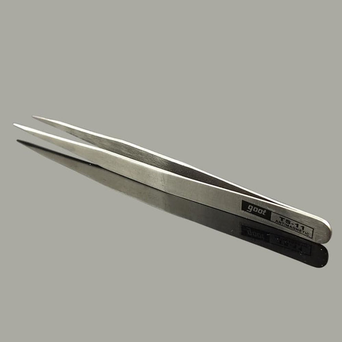 Ts 11 Steel Straight Tweezers By Gooi