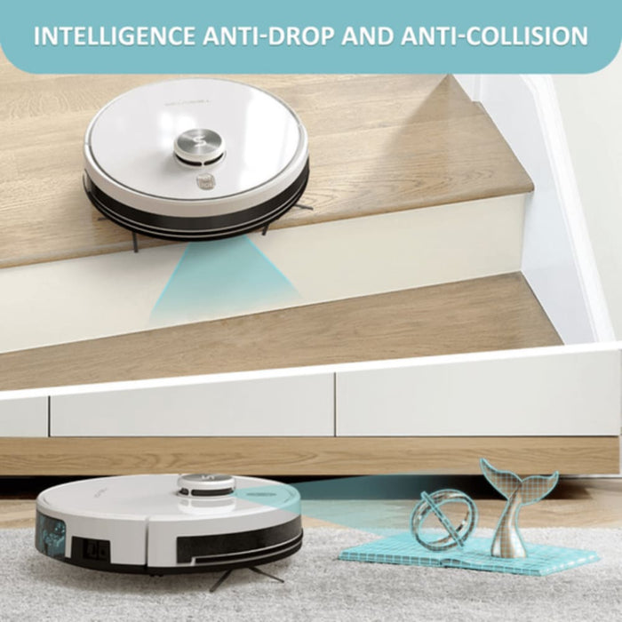 S6 Turbo Robot Vacuum Cleaner Mop With Laser Navigation