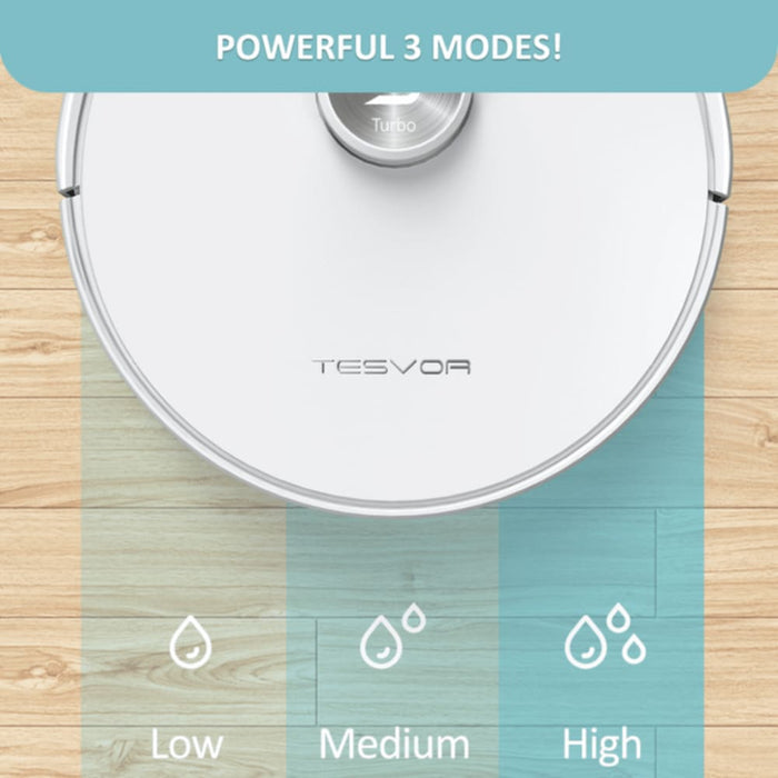 S6 Turbo Robot Vacuum Cleaner Mop With Laser Navigation