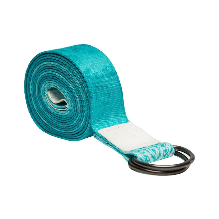 Turquoise Mandala Yoga Strap