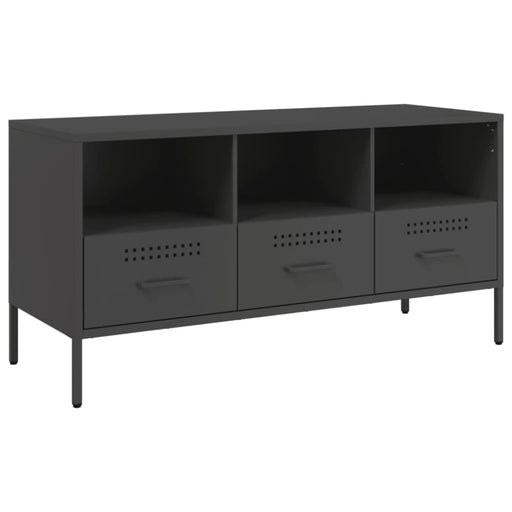 Tv Cabinet Black 100.5x39x50.5 Cm Cold-rolled Steel Natbtl