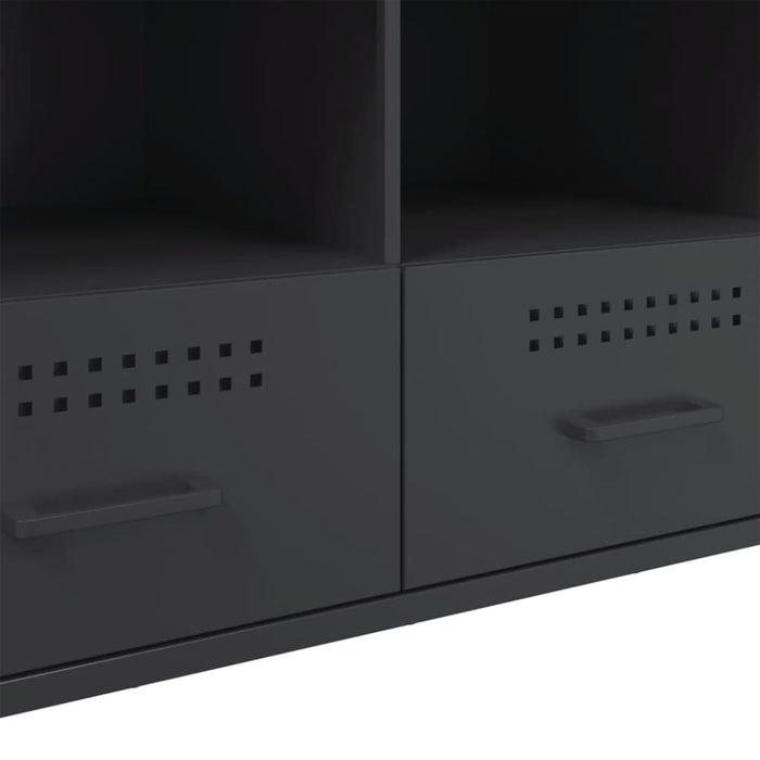 Tv Cabinet Black 100.5x39x50.5 Cm Cold-rolled Steel Natbtl