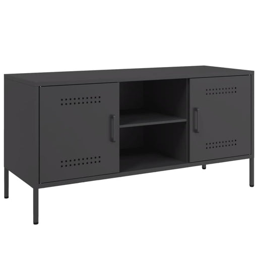 Tv Cabinet Black 100.5x39x50.5 Cm Steel Naxknn