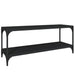 Tv Cabinet Black 100x33x41 Cm Engineered Wood And Steel