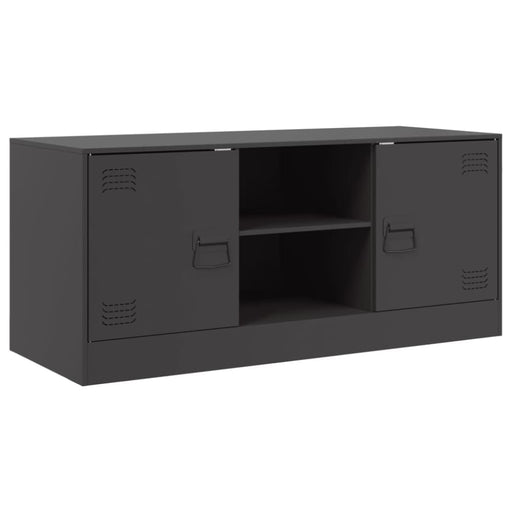 Tv Cabinet Black 99x39x44 Cm Steel Naolnp