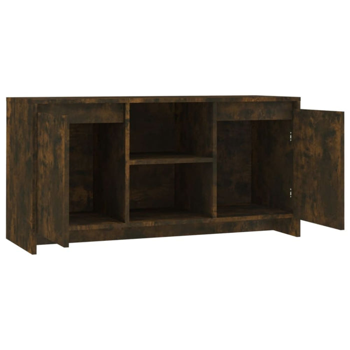 Tv Cabinet Smoked Oak 102x37.5x52.5 Cm Engineered Wood