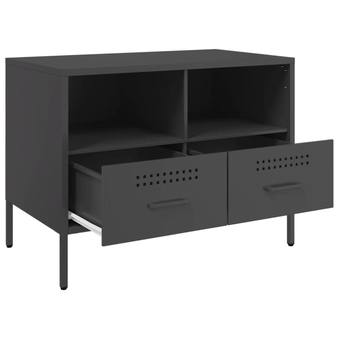 Tv Cabinets 2 Pcs Black 68x39x50.5 Cm Cold-rolled Steel