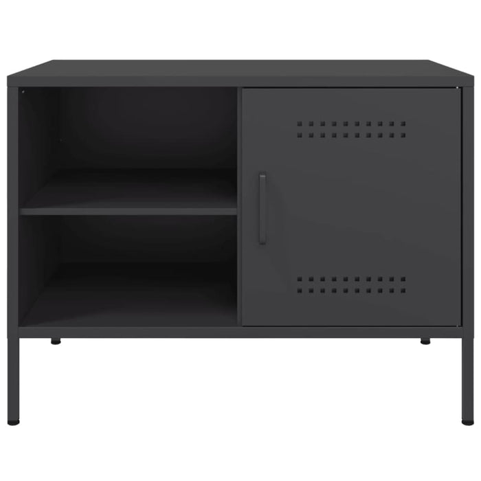 Tv Cabinets 2 Pcs Black 68x39x50.5 Cm Steel Naxkkp