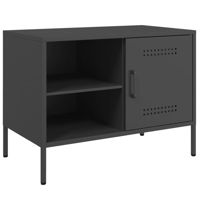 Tv Cabinets 2 Pcs Black 68x39x50.5 Cm Steel Naxkkp