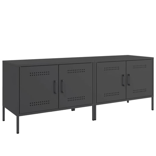 Tv Cabinets 2 Pcs Black 68x39x50.5 Cm Steel Naxktp