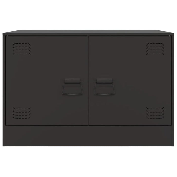 Tv Cabinets 2pcs Black 67x39x44 Cm Steel Naoltx