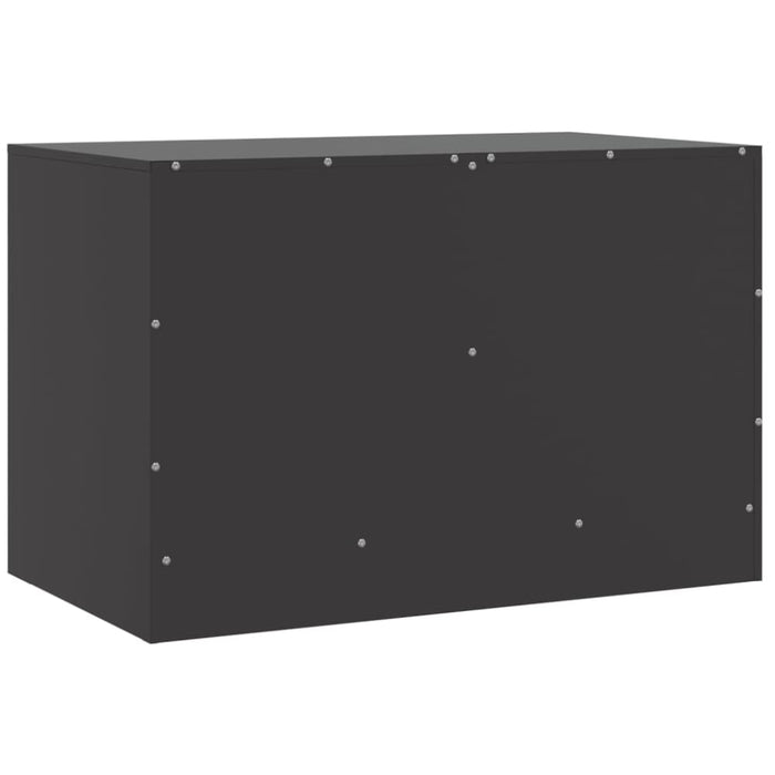 Tv Cabinets 2pcs Black 67x39x44 Cm Steel Naoltx