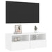 Tv Wall Cabinet White 80x30x30 Cm Engineered Wood Ntlnln