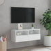 Tv Wall Cabinet White 80x30x30 Cm Engineered Wood Ntlnln