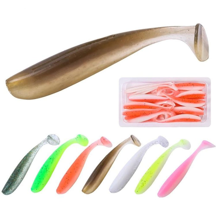 Two Colour t Tail Soft Lures For Bionic Sea Fishing