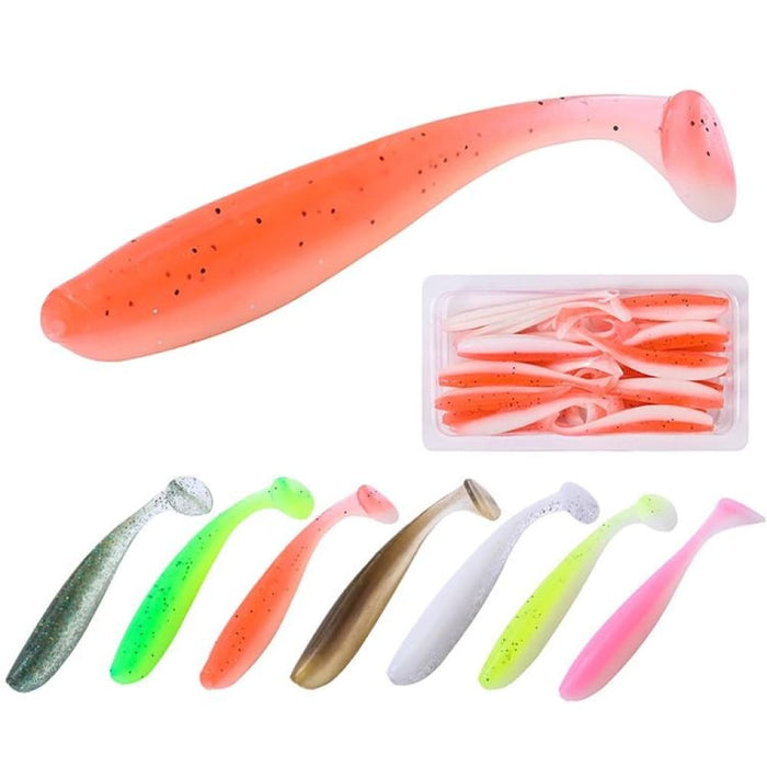 Two Colour t Tail Soft Lures For Bionic Sea Fishing