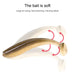 Two Colour t Tail Soft Lures For Simulated Fishing