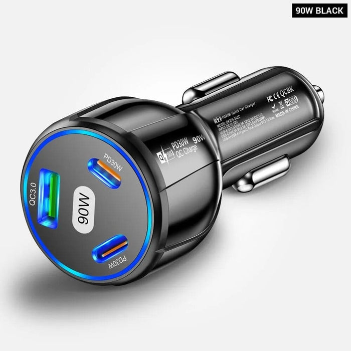 75w Type c Fast Charging Pd Qc3.0 Car Charger For Iphone