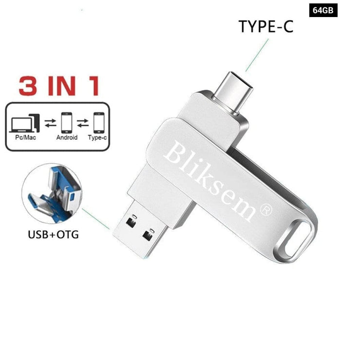 Type-c Flash Drive Otg 32gb 64gb High Speed Usb2.0