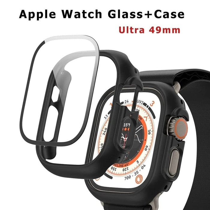 Ultra 49mm Screen Protector Glass + cover For Apple Iwatch