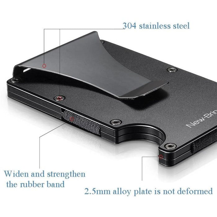 Ultra Thin Rfid Blocking Card Holder For Men