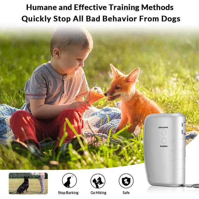 Ultrasonic Safe Efficient Led Anti Barking Dog Hand Strap