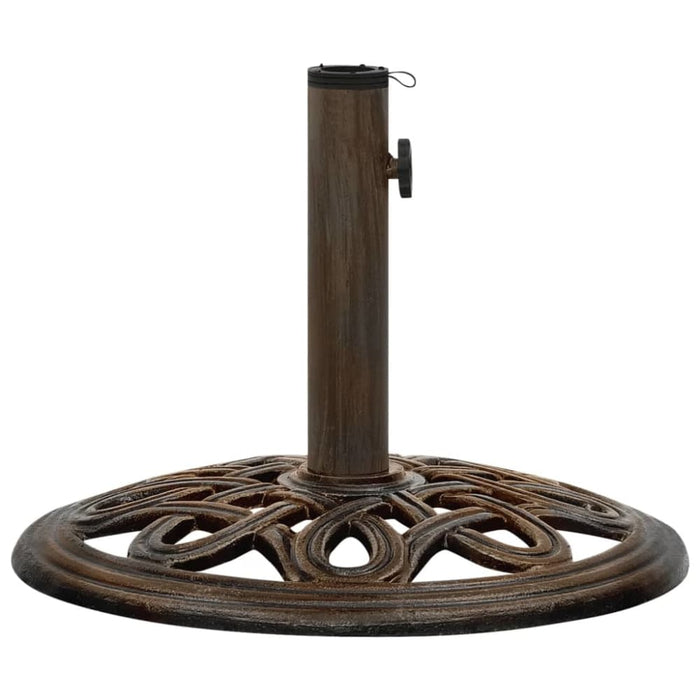 Umbrella Base Bronze 40x40x32 Cm Cast Iron Toiili