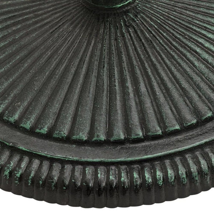 Umbrella Base Green 45x45x30 Cm Cast Iron Toiilk