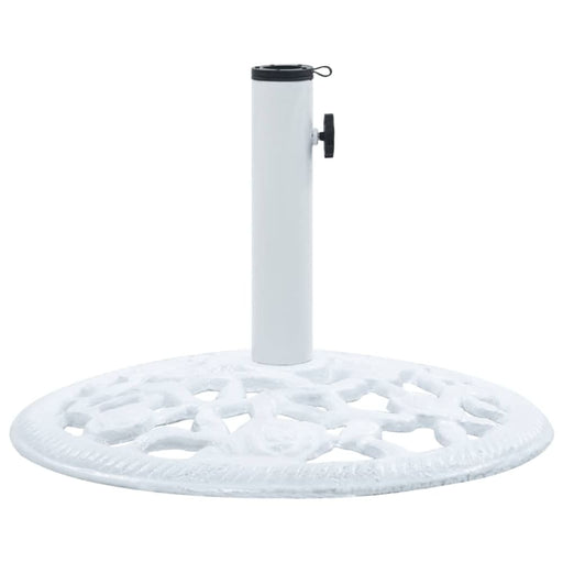 Umbrella Base White 12 Kg 48 Cm Cast Iron Ainlb