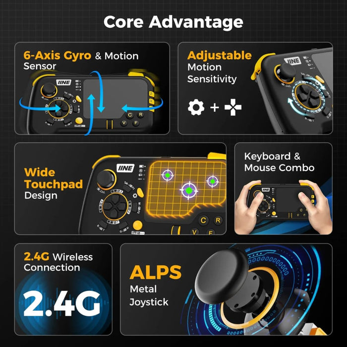 Ungrade Wireless Mouse - pad Controller As Keyboard