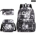 Unisex 3pcs Football Cr7 3d Print Kids School Bag