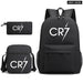 Unisex 3pcs Football Cr7 3d Print Kids School Bag