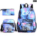 Unisex 3pcs Football Cr7 3d Print Kids School Bag