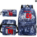 Unisex 3pcs Pioneer Pro Dj Kids Casual Canvas School Bag