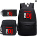 Unisex 3pcs Pioneer Pro Dj Kids Casual Canvas School Bag