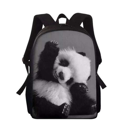 Unisex Cute Panda 3d Print Kids School Bag