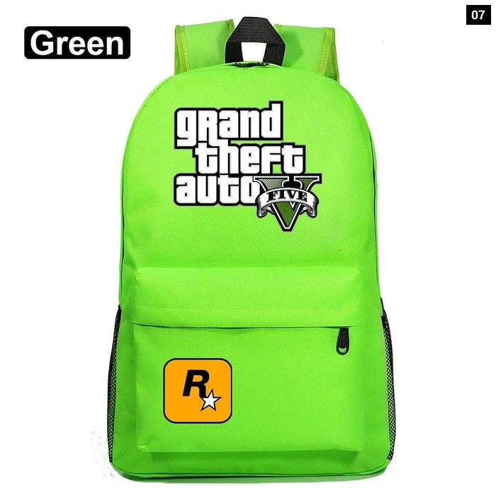 Unisex Game Gta5 Grand Theft Auto Kids School Bag