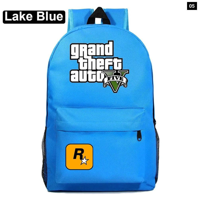 Unisex Game Gta5 Grand Theft Auto Kids School Bag