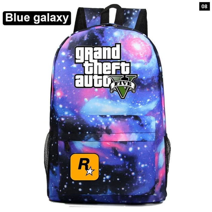 Unisex Game Gta5 Grand Theft Auto Kids School Bag