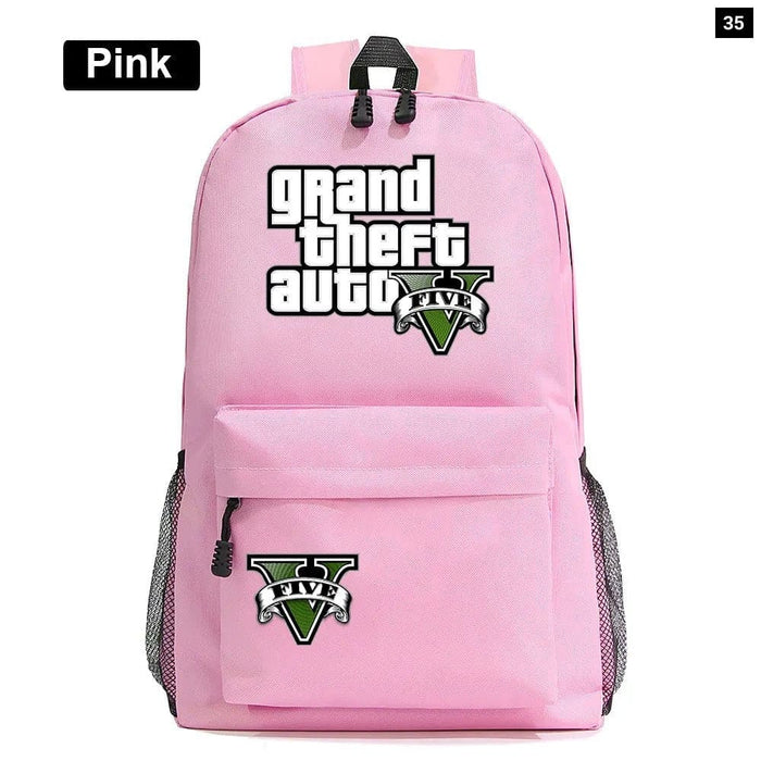 Unisex Game Gta5 Grand Theft Auto Kids School Bag