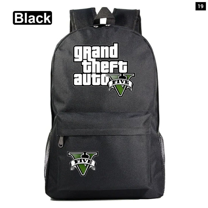 Unisex Game Gta5 Grand Theft Auto Kids School Bag