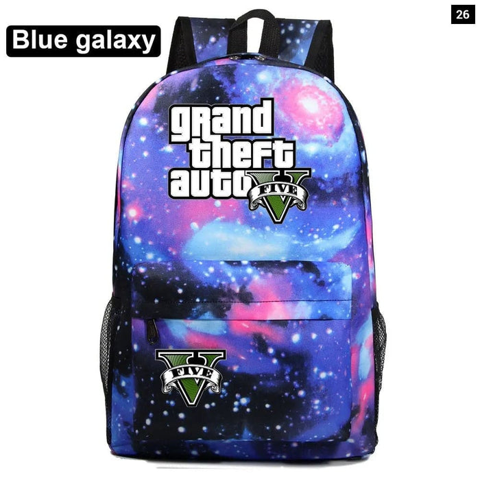 Unisex Game Gta5 Grand Theft Auto Kids School Bag