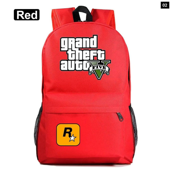 Unisex Game Gta5 Grand Theft Auto Kids School Bag