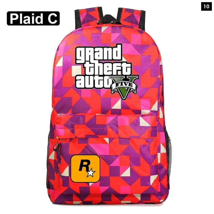 Unisex Game Gta5 Grand Theft Auto Kids School Bag