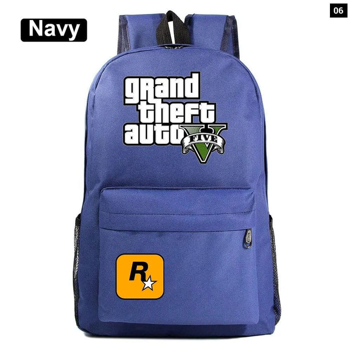 Unisex Game Gta5 Grand Theft Auto Kids School Bag