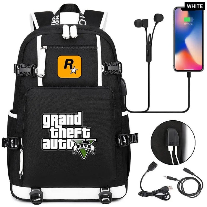 Unisex Gta5 Laptop Grand Theft Auto Usb Charging