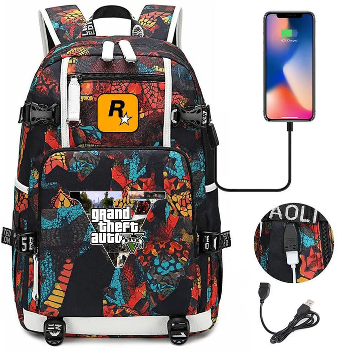 Unisex Gta5 Laptop Grand Theft Auto Usb Charging