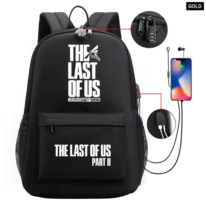 Unisex The Last Of Us Usb Charging An - ti Lost Kids School