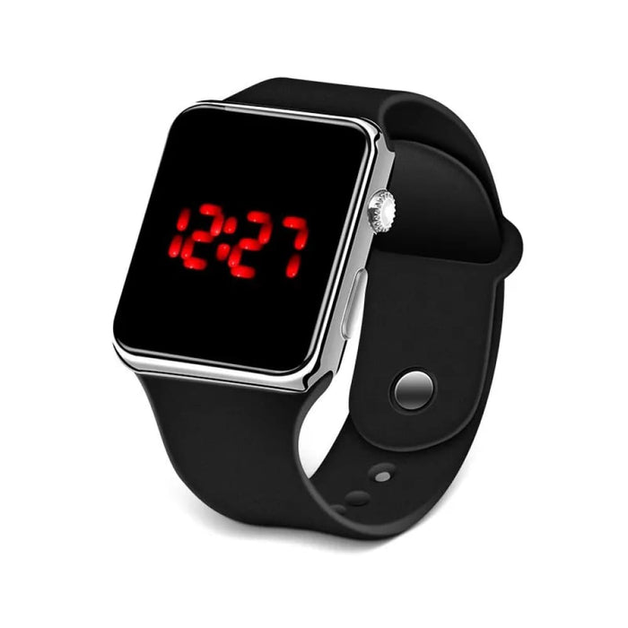 Unisex Led Digital Sports Watch Fashionable Silicone Band